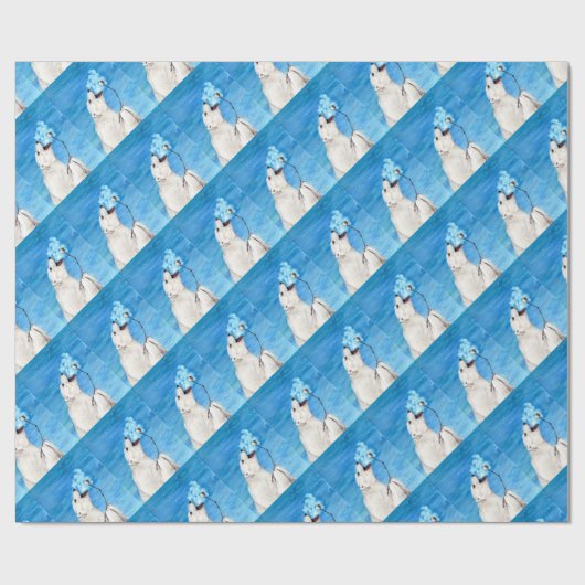 Polar-Beer met geroosterde moerasmallow Cadeaupapier (Vlak)