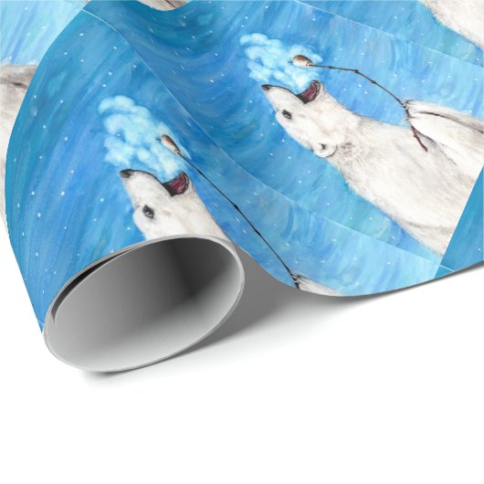 Polar-Beer met geroosterde moerasmallow Cadeaupapier