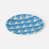 Polar-Beer met geroosterde moerasmallow Papieren Bordje (Gekanteld)