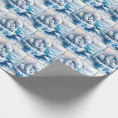 Polar Beer met haar welp op een gletsjer Cadeaupapier (Hoek)