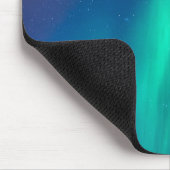 Polar Beer met het noorderlicht Alaska Muismat (Hoek)