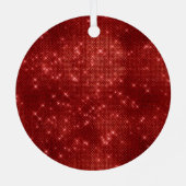 Polar Beer met pepermunt rood witte sjaal Metalen Ornament (Achterkant)