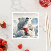 Polar Beer met rode koffie Mok Servet (Insitu)