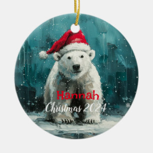 Polar Beer met Santa Pet Ornament