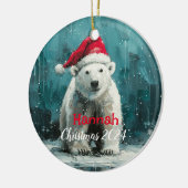 Polar Beer met Santa Pet Ornament (Links)