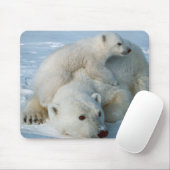 Polar_beer_met_welp Muismat (Met muis)
