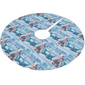 Polar Beer met wintersjaal en hart Kerstboom Rok (Gekanteld)