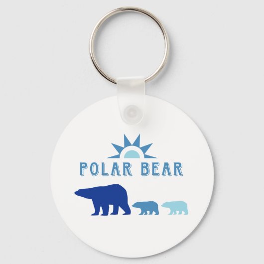 Polar Beer met zon Sleutelhanger (Voorkant)