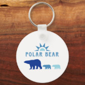 Polar Beer met zon Sleutelhanger (Voorkant)
