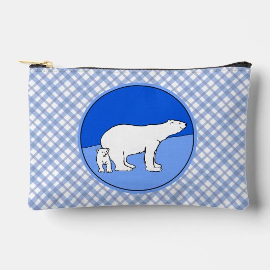 Polar Beer Moeder en Cub Schilderen Wildlife Art Etui (Voorkant)