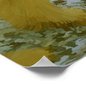 Polar Beer moeder en haar welpen papier print (Hoek)