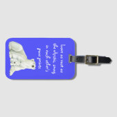 Polar beer moeder met haar welp | bagagelabel (Voorkant (horizontaal))