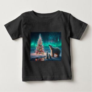 Polar Beer Mom Cubs Kerstboom Aurora Borealis
