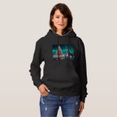 Polar Beer Mom Cubs Kerstboom Aurora Borealis Hoodie (Voorkant volledig)