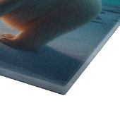 Polar Beer Mom Cubs Kerstboom Aurora Borealis Snijplank (Hoek)