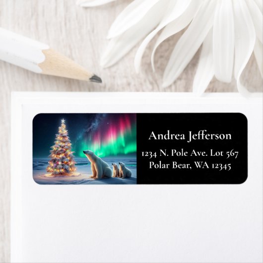 Polar Beer Mom Cubs Kerstboom Noorderlicht Etiket (Insitu)