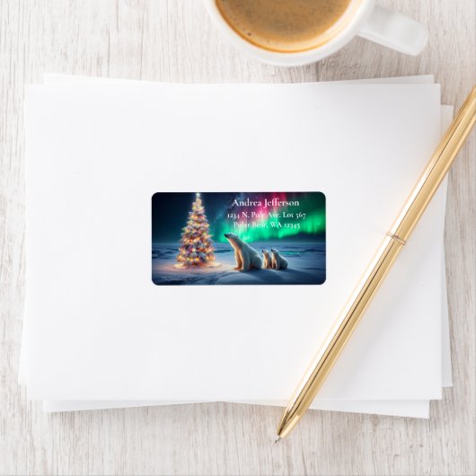 Polar Beer Mom Cubs Kerstboom Noorderlicht Etiket (Insitu)