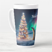Polar Beer Mom Cubs Kerstboom Noorderlicht Latte Mok (Linkerhoek)