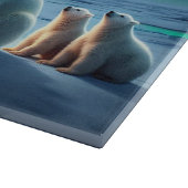 Polar Beer Mom Cubs Kerstboom Noorderlicht Snijplank (Hoek)
