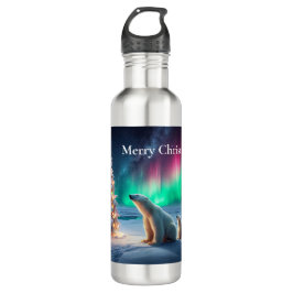 Polar Beer Mom Cubs Kerstboom Noorderlicht Waterfles