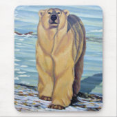 Polar Beer Mousepad Stylish Wildlife Art Mousepad Muismat (Voorkant)