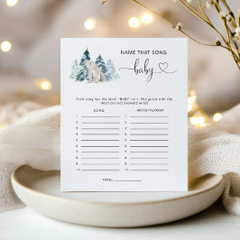 Polar beer Name dat lied baby shower game
