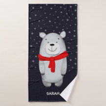 Polar Beer Navy Snow Winter gepersonaliseerd