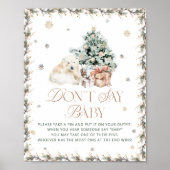 Polar Beer niet zeggen Baby spel Poster (Voorkant)