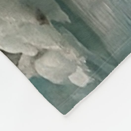 POLAR BEER NODIGT PINGUÏN UIT OM TE LUNCHEN FLEECE DEKEN (Hoek)