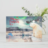 Polar Beer Noordpool Kerst Kaart (Staand voorkant)