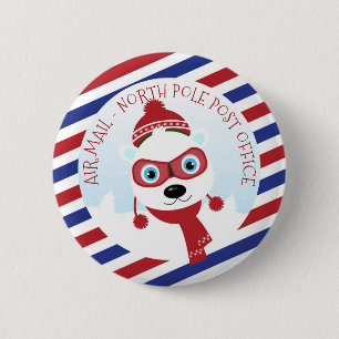 Polar Beer North Pole Post Kantoor Button
