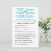 Polar beer Nursery Rhyme Quiz baby shower game (Staand voorkant)