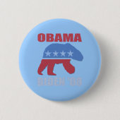 Polar Beer Obama Biden '08 Button Pin (Voorkant)