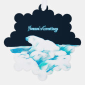 Polar Beer on Ice - de groet van het seizoen Ornament Kaart (Voorkant)