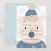 Polar Beer Onederland Boy 1st Birthday Uitnodiging (Voorkant / Achterkant)