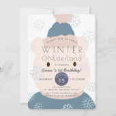 Polar Beer Onederland Boy 1st Birthday Uitnodiging (Voorkant)