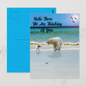 Polar Beer ontmoet Jack Russell, Hallo Briefkaart (Voorkant / Achterkant)