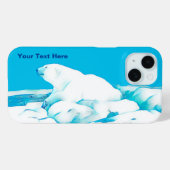 Polar Beer op Ice Hoesje-Malte iPhone Case (Achterkant (horizontaal))