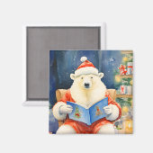 Polar Beer op kerstavond lezen Magneet (Voorkant / Achterkant)