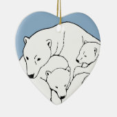 Polar Beer Ornament Moeder Baby Persoonlijke cadea (Rechts)