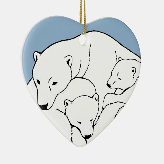 Polar Beer Ornament Moeder Baby Persoonlijke cadea (Rechts)