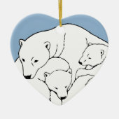 Polar Beer Ornament Moeder Baby Persoonlijke cadea (Voorkant)