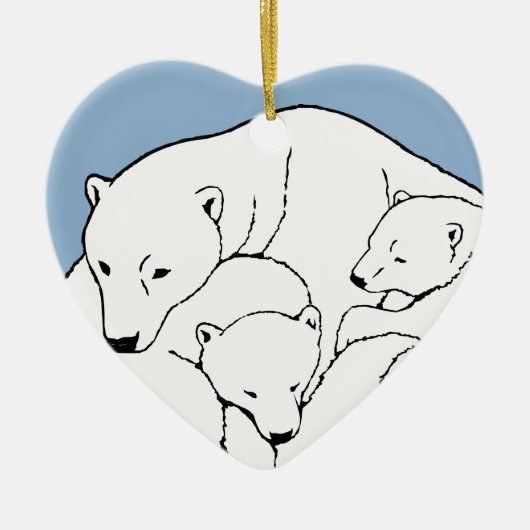 Polar Beer Ornament Moeder Baby Persoonlijke cadea (Voorkant)