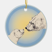 Polar Beer Ornament Moeder Baby Persoonlijke cadea (Voorkant)