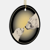Polar Beer Ornament Moeder Baby Persoonlijke cadea (Rechts)
