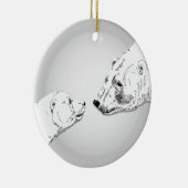 Polar Beer Ornament Moeder Baby Persoonlijke cadea (Rechts)