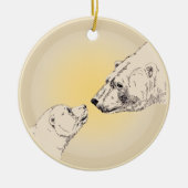 Polar Beer Ornament Moeder Baby Persoonlijke cadea (Voorkant)