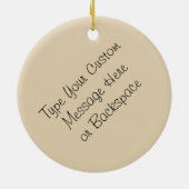 Polar Beer Ornament Moeder Baby Persoonlijke cadea (Achterkant)