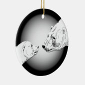 Polar Beer Ornament Moeder Baby Persoonlijke cadea (Rechts)