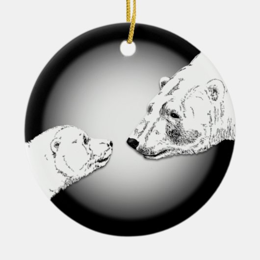 Polar Beer Ornament Moeder Baby Persoonlijke cadea (Voorkant)